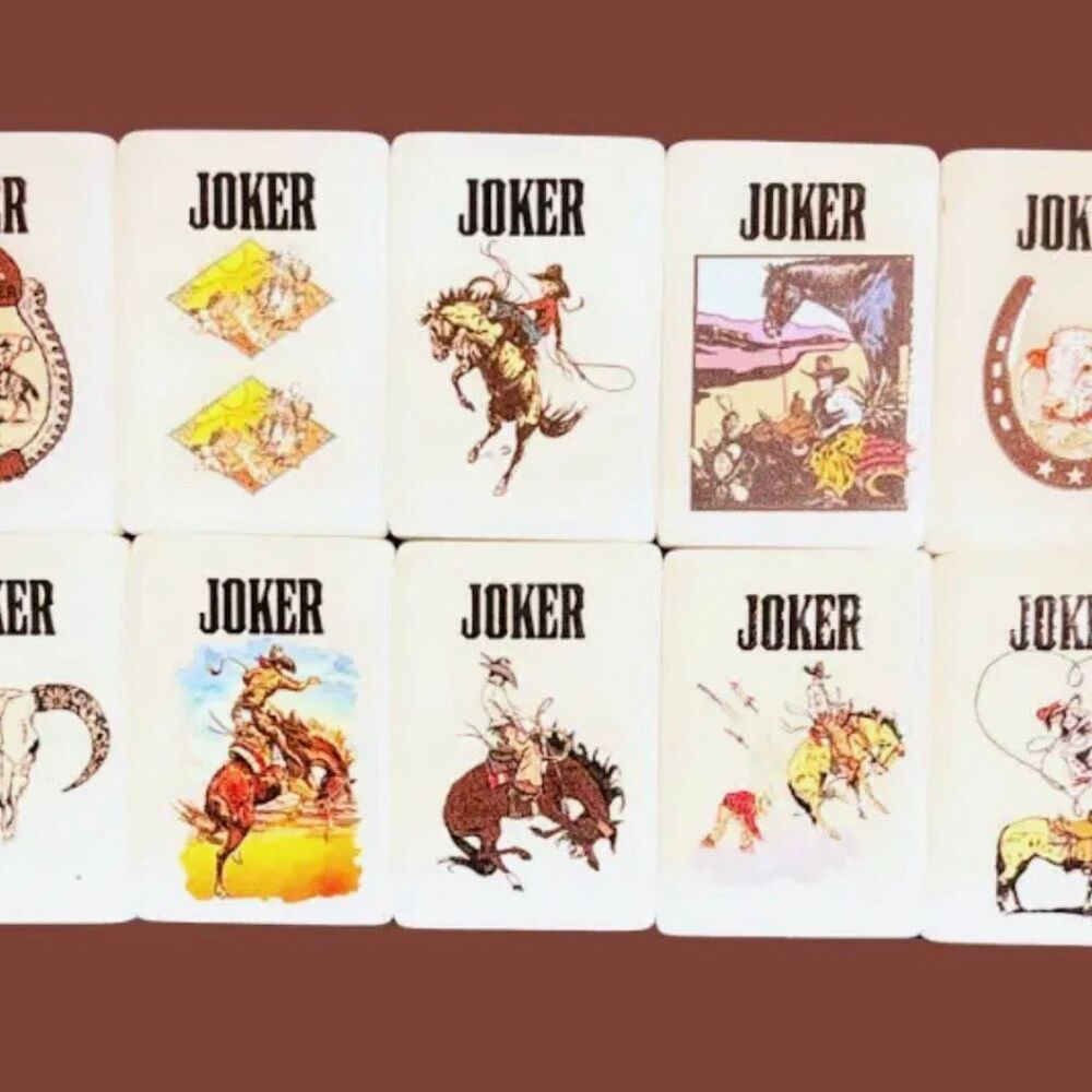 Wild & Western American Mahjong Tiles Only 160 Pc Replacement Set Cowboy Texas - Picture 8 of 13